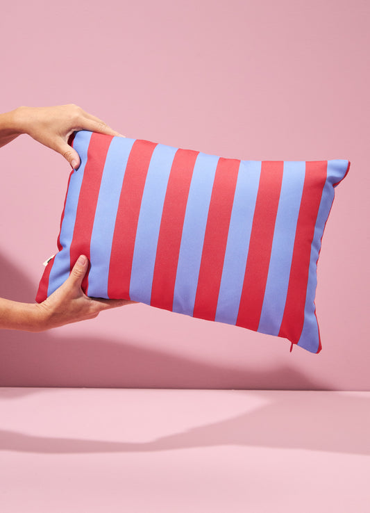 Almofada Impermeável - Listrado Hibísco