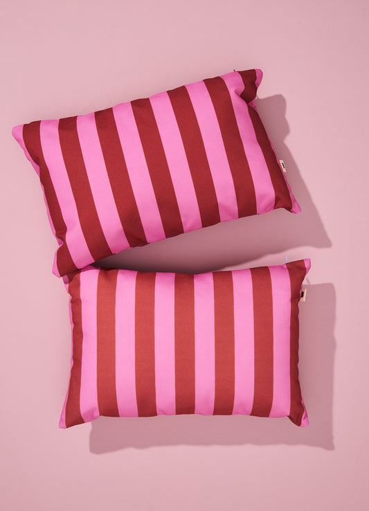 Almofada Impermeável - Listrado Rosa do Deserto