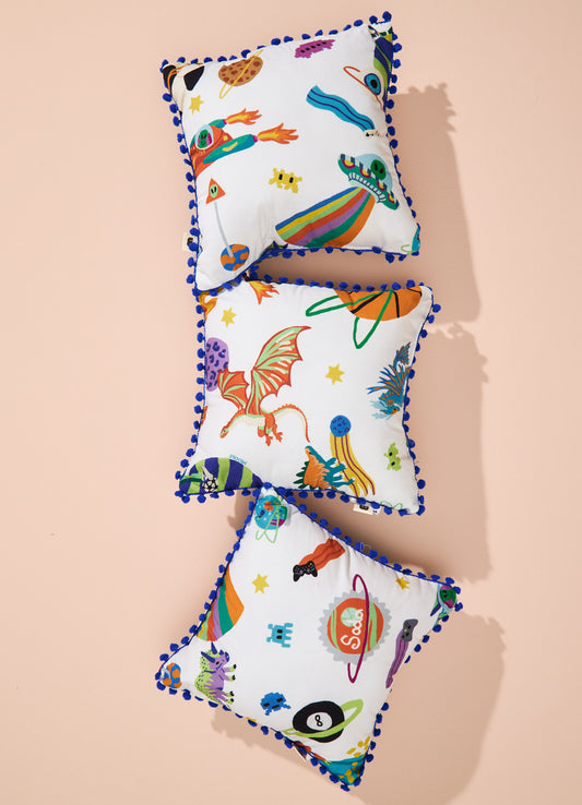 Almofada Infantil - Aventura Cósmica Off