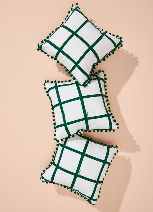 Almofada Infantil - Grid Ondinhas Verde