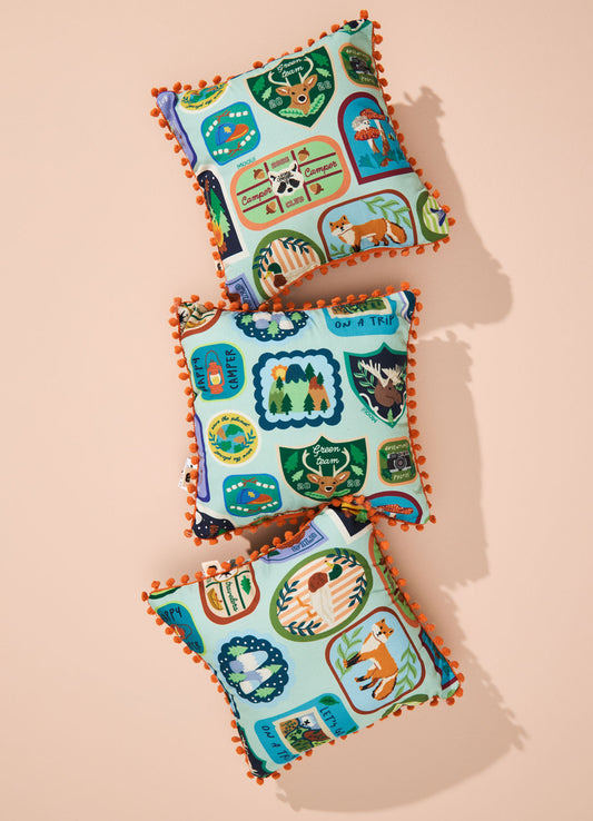 Almofada Infantil - Pescar e Acampar