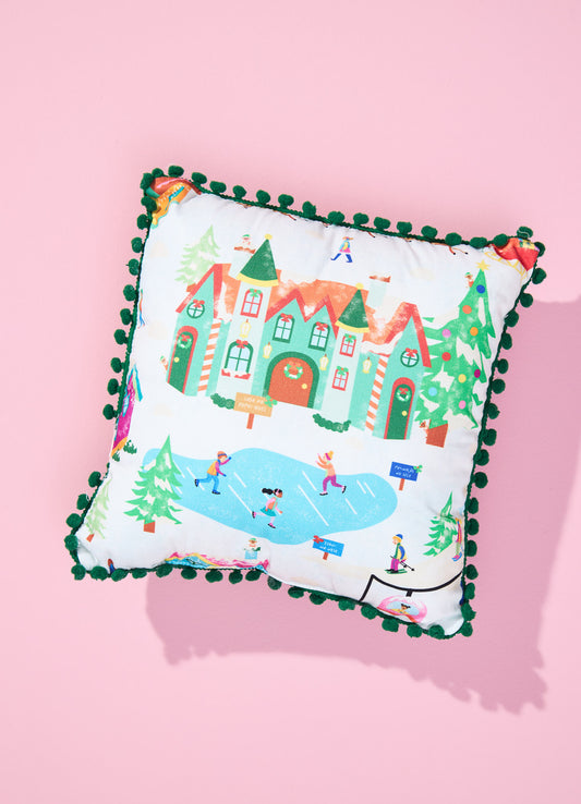 Almofada Infantil - Natal no Polo Norte