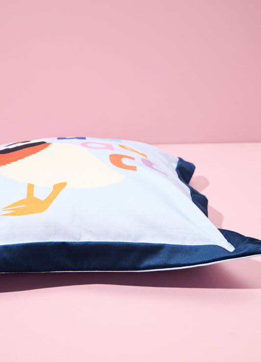 Almofada com Aba em Veludo - Patinho