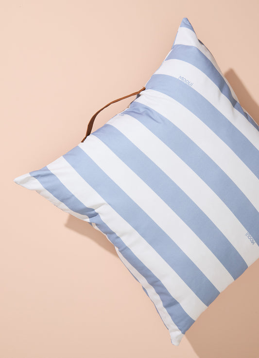 Almofadão - Listrado Azul Céu