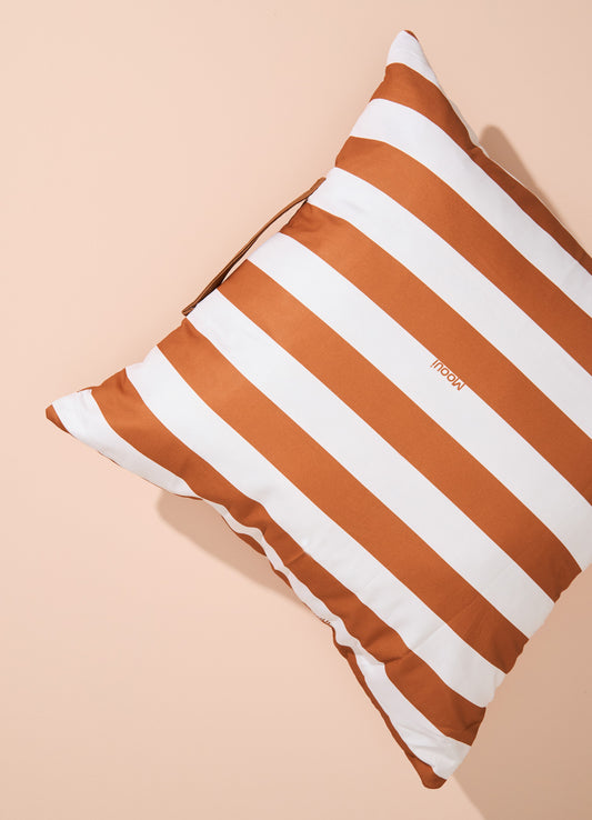 Almofadão - Listrado Caramelo