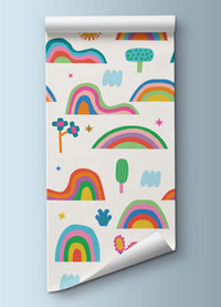 Papel de Parede Infantil - Arco-íris Fantástico Off