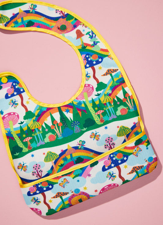 Babador Impermeável - Festa de Cogumelos