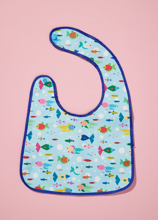 Babador Impermeável - Peixinhos do Oceano