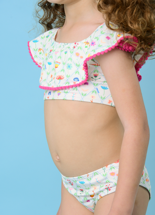 Biquíni Babado - Floral Casa de Campo