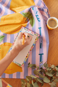 Bloco Lista de Compras - Floral Romântico