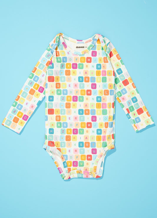 Body Manga Longa - Máquina de Escrever