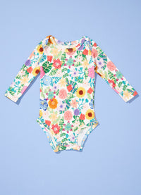 Body Manga Longa - Canteiro de Flores