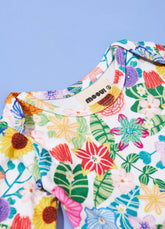 Body Manga Longa - Canteiro de Flores