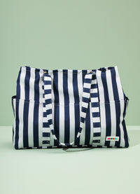 Bolsa de Praia Grande - Listrado Azul