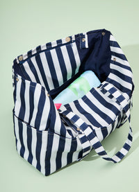 Bolsa de Praia Grande - Listrado Azul