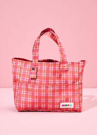 Bolsa de Praia Infantil - Xadrez Jardim