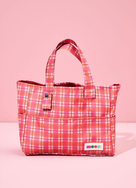 Bolsa de Praia Infantil - Xadrez Jardim