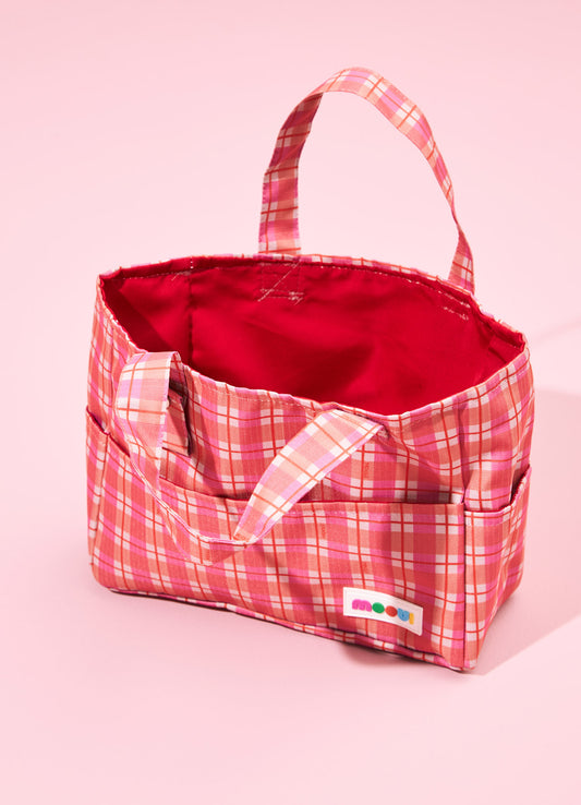 Bolsa de Praia Infantil - Xadrez Jardim