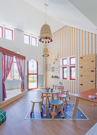 Papel de Parede Infantil - Listrado Ondas Solar