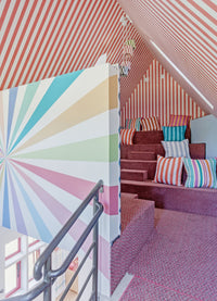 Papel de Parede Infantil - Listrado Cereja Off