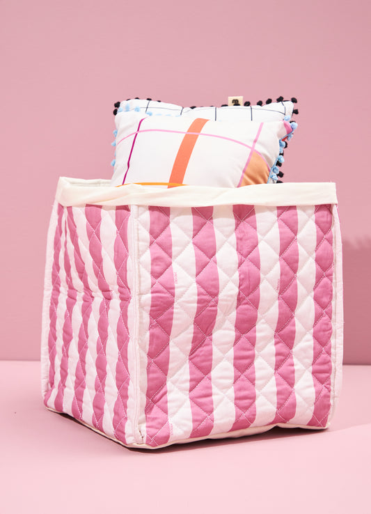 Caixa Organizadora Grande - Listrado Azaleia