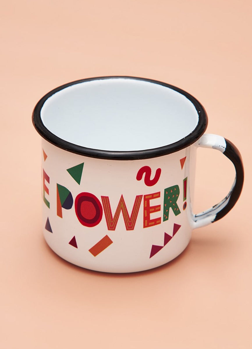 Caneca Esmaltada 370ml - Women Are Power