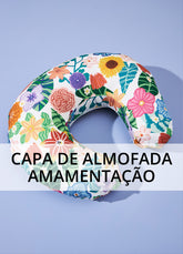 Capa de Almofada Amamentação - Canteiro de Flores