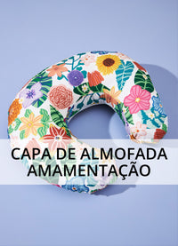 Capa de Almofada Amamentação - Canteiro de Flores