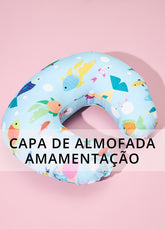 Capa de Almofada Amamentação - Peixinhos do Oceano