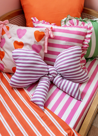 Almofada com Babado - Listrado Azaleia