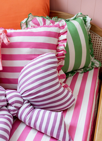 Almofada com Babado - Listrado Campo