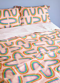 Capa de Edredom Adulto - Arco-íris das Fadas