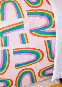 Capa de Edredom Adulto - Arco-íris das Fadas