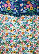 Jogo de Capa de Edredom - Canteiro de Flores