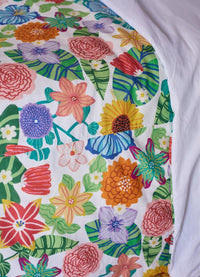 Capa de Edredom Adulto - Canteiro de Flores