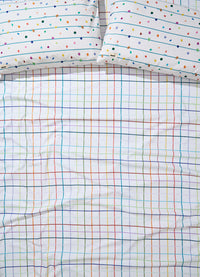 Capa de Edredom Adulto - Grid Ondinhas