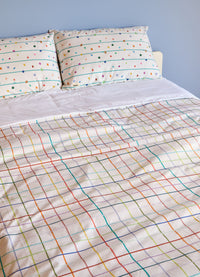 Capa de Edredom Adulto - Grid Ondinhas