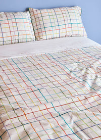 Capa de Edredom Adulto - Grid Ondinhas