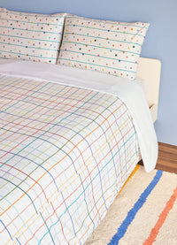 Capa de Edredom Adulto - Grid Ondinhas