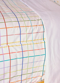 Capa de Edredom Adulto - Grid Ondinhas