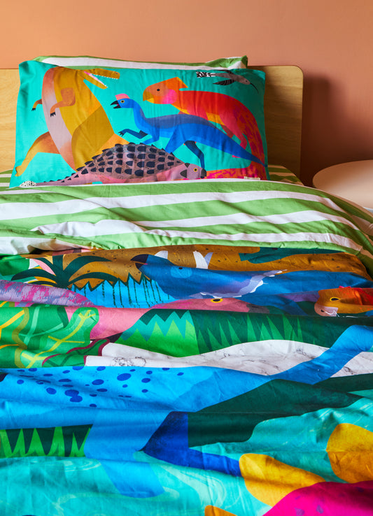 Capa de Edredom Infantil - Dinossauros