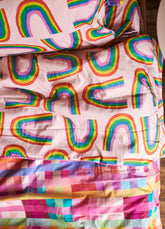 Capa de Edredom Infantil - Arco-íris das Fadas