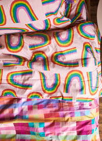 Capa de Edredom Infantil - Arco-íris das Fadas