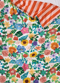 Capa de Edredom Infantil - Canteiro de Flores