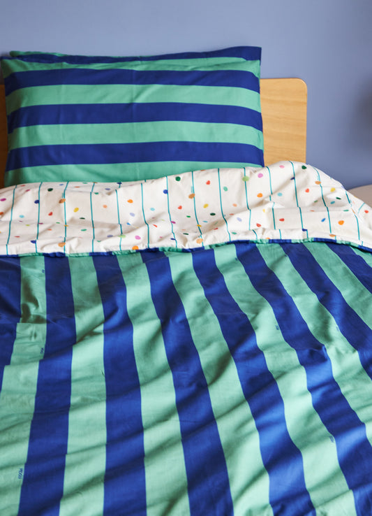 Capa de Edredom Infantil - Listrado Cósmico