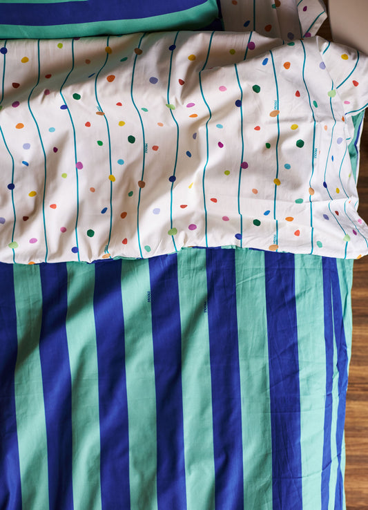 Capa de Edredom Infantil - Listrado Cósmico