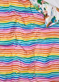 Capa de Edredom Infantil - Listrado Rainbow