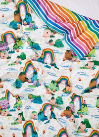 Capa de Edredom Infantil - Listrado Rainbow