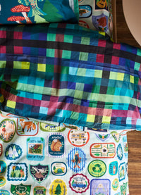 Capa de Edredom Infantil - Pescar e Acampar