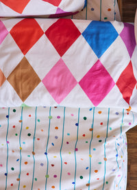 Capa de Edredom Infantil - Pipa Arlequim